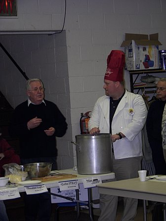 Asbury Men's Cooking Demo 2007: Bob's puts history into the mix
