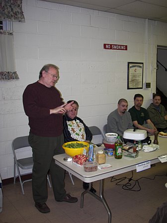Asbury Men's Cooking Demo 2007: Don's strawberry walnut salad
