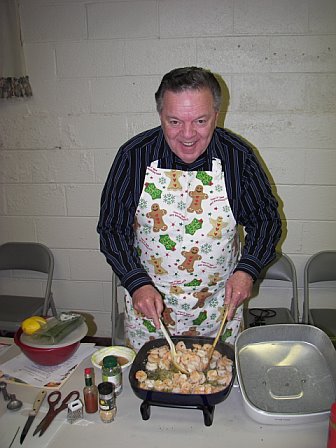 Asbury Men's Cooking Demo 2007: shrimp looking good!