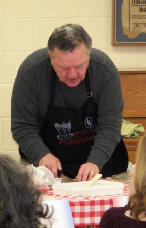 Chef Jim serving 